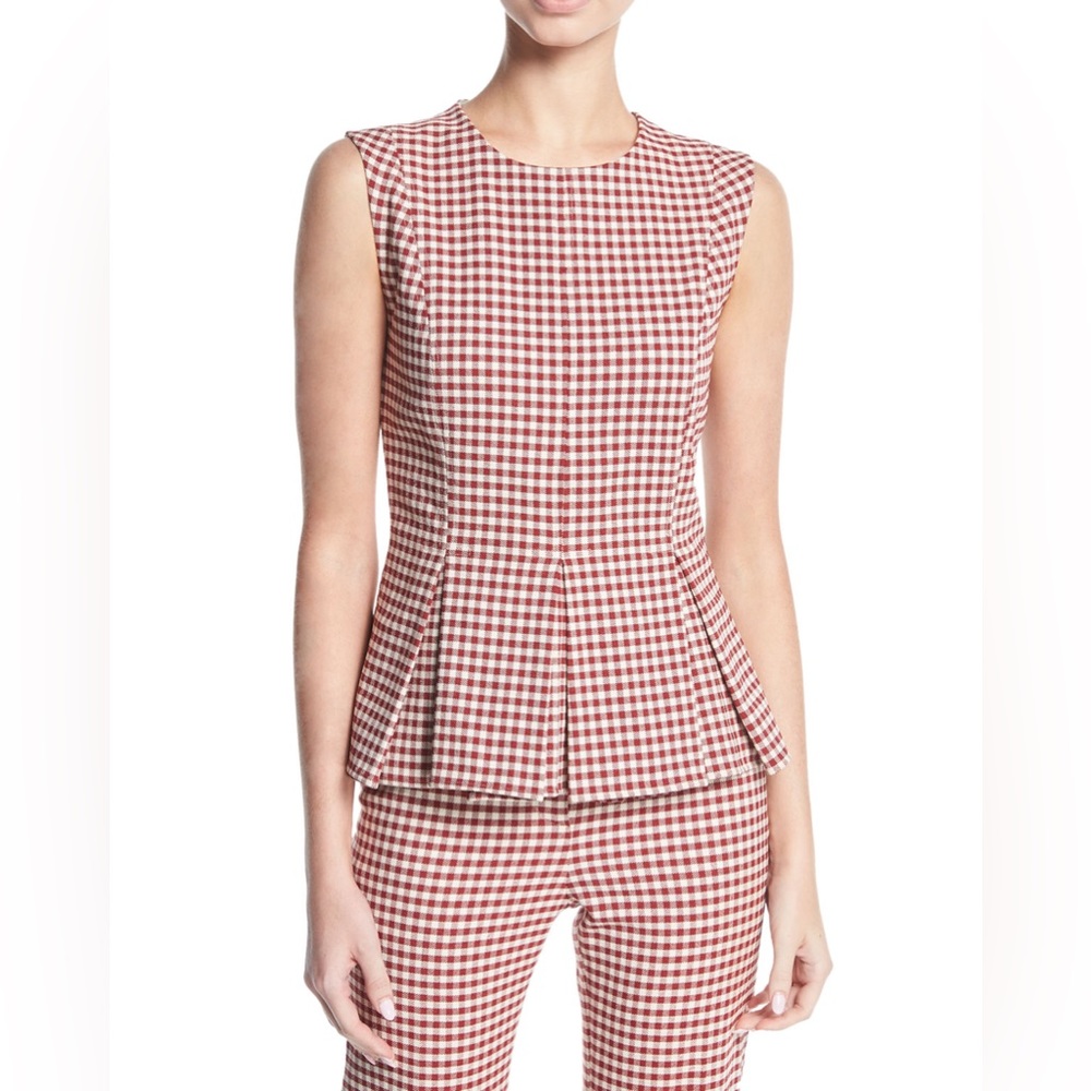 Rock Collection Tara Gingham Peplum Top